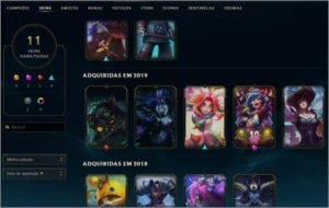 CONTA GOLD 4 LOL (35 CAMPEÕES) COM SKINS - League of Legends