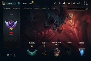 conta plat com skin ultimate - League of Legends LOL