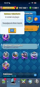 Conta nível 16, 9 anos de jogo - Clash Royale