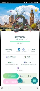 Conta Monstra Lv50 Mewtwo Armadura & Rayquaza 100% - Pokémon