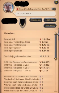 Vende-se conta de albion online FULL SPEC HCE +50m em prata.