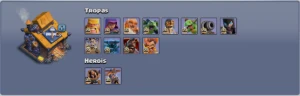 Clash of clans cv 16 semi-full