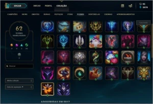 Conta Diamond 2 SOLOQ e DIAMOND 1 FLEX X5 - League of Legends LOL