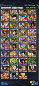 Conta de Dragon Ball Legends Nível 230