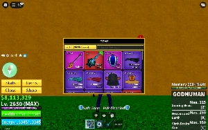 conta rara com muito dinhero,frutas misticas, 2k de frag - Roblox