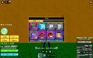 conta rara com muito dinhero,frutas misticas, 2k de frag - Roblox