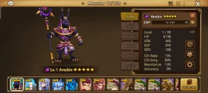 Conta Global com Anubis 5★ + Vários Monstros | A016