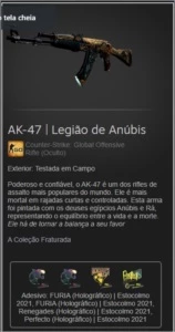 VENDO SKIN CS GO COM ADESIVOS SUPER RARO - Counter Strike