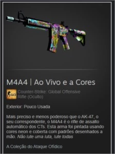 VENDO SKIN CS GO COM ADESIVOS SUPER RARO - Counter Strike
