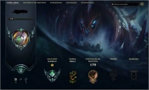 Vendo Plat IV 65 campeões 40 skins - League of Legends LOL