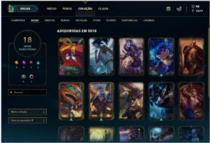 Conta Platina  3 | 18 skins  | MMR Alto - League of Legends LOL
