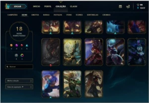 Conta Platina  3 | 18 skins  | MMR Alto - League of Legends LOL