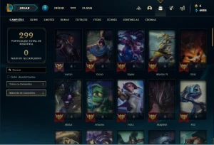 Conta de 2015 - Unranked - League of Legends LOL