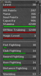 Tibia - Char Knight lvl 38