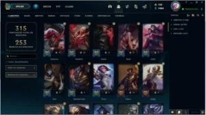 CONTA MONO KAT PLATINA IV COM 2 SKINS RARAS E 1 MITICA - League of Legends LOL