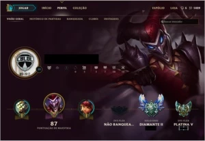Conta Diamante 2 - League of Legends LOL