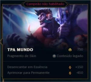 CONTA UNRANKED UPADA NA RAÇA - League of Legends LOL