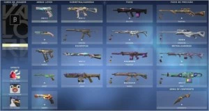 Conta Beta/Gold 2/vários passes de batalha/skins investidas - Valorant