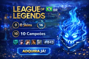 LEAGUE OF LEGENDS BR - 0 Skins - Nível 16 - 10 Campeões - Se LOL