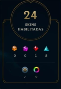 Conta Diamante 1 - 54 campeões 21 skins - League of Legends LOL
