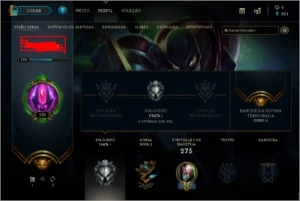 Conta com Borda de Ouro 2 - League of Legends LOL