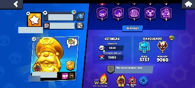 Conta Brawl Stars (+76K De Troféus, Diversos Cosméticos Raro