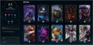 Conta diamante, todas skins vitoriosas a partir da s3 - League of Legends LOL
