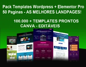 Templates Wordpress + Elementor Pro - 50 Pag + 100.000 ARTES - Others