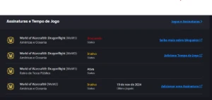 Vendo conta no World Of Warcraft - Blizzard