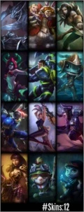 Conta nv 30 PRATA 4 48 CHAMPS 12 SKINS - League of Legends LOL