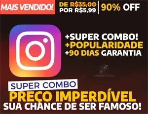 [Combo] Seguidores + Curtidas a partir de R$5,99 | 24h On - Redes Sociais