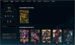 Conta lol Skins top - League of Legends
