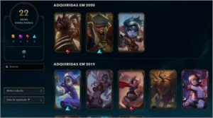 conta smurf com 1 partida da md10 jogada, main adc - League of Legends LOL