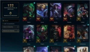conta smurf com 1 partida da md10 jogada, main adc - League of Legends LOL