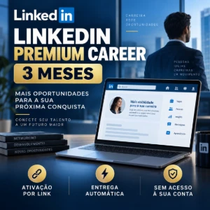 LinkedIn Premium Career 3 Meses - Ativação por Link - Assinaturas e Premium