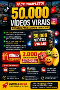 Pack 50 Mil Vídeos Virais + 2 Mil Vídeos De Frutas Falant