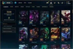 Conta prata 4 com 90 skins e 111 champs - League of Legends LOL