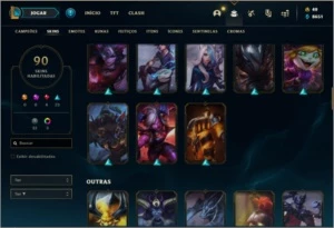 Conta prata 4 com 90 skins e 111 champs - League of Legends LOL