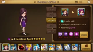 Reroll Summoners War lvl10 com Sylvia + Galleon