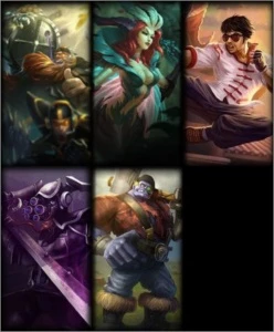 CONTA B IV  -  5 SKINS - League of Legends LOL