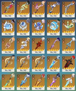 38x 5-Star + Lumine + Signature 5-Star | 45x Weapons 5-Star - Genshin Impact