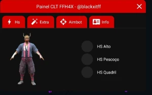 CLT xit HS 100% full vermelho - Free Fire