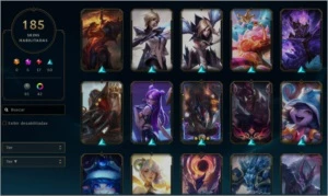 CONTA DIAMANTE 1, MUITAS SKINS E CRM, LEAGUE OF LEGENDS LOL