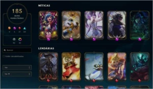CONTA DIAMANTE 1, MUITAS SKINS E CRM, LEAGUE OF LEGENDS LOL