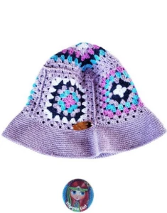 Chapéu Bucket Hat em Crochê - Artesanato e Personalizados