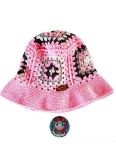 Chapéu Bucket Hat em Crochê - Artesanato e Personalizados