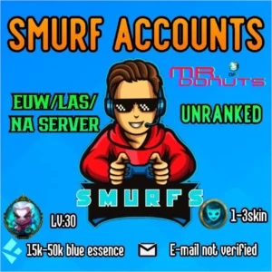 CONTA UNRANKED SMURF EUW/NA LEAGUE OF LEGENDS LOL