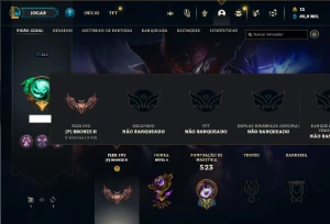Conta Unranked com TODOS os champs e 143 Skins + Icones raro - League of Legends LOL