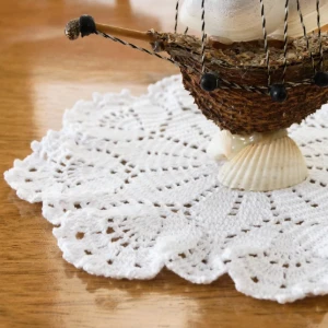 Kit toalhinha tulipa branca em crochê - Artesanato e Personalizados