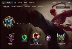 CONTA PLATINA V - 14 PÁGINAS DE RUNA - 150 SKINS - League of Legends LOL